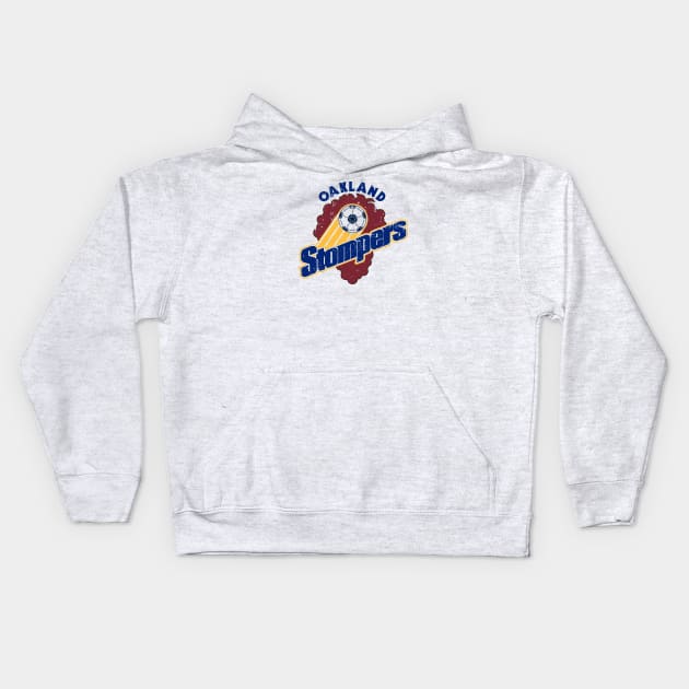 1978 Oakland Stompers Vintage Soccer Kids Hoodie by ryanjaycruz